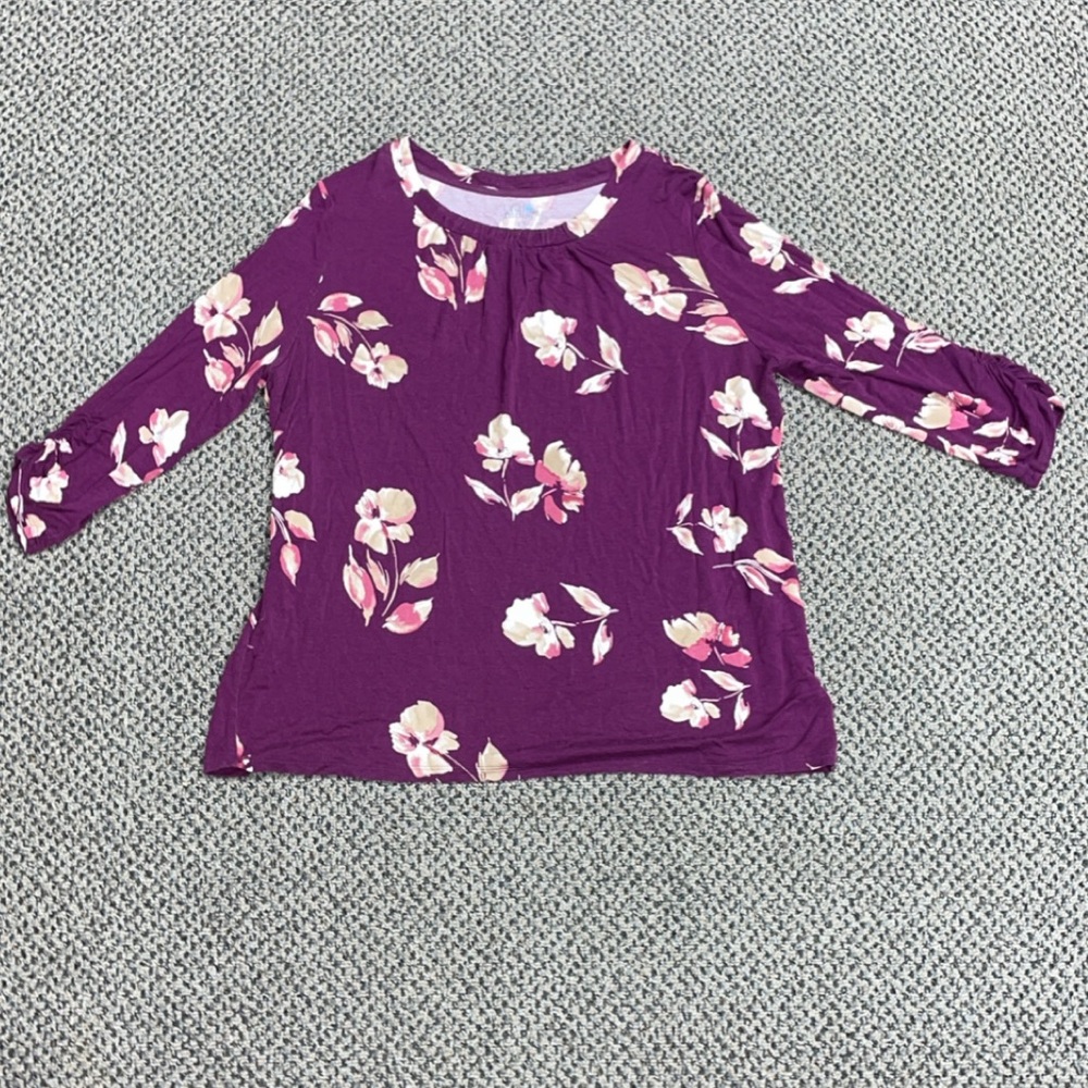 Women’s Croft and Barrow 3/4 Sleeve Blouse